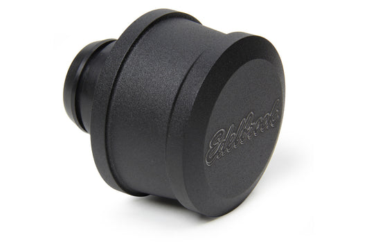 Breather - Push-In - Racing - Round - 1-1/4 in Hole - Aluminum - Black Powder Coat - Each