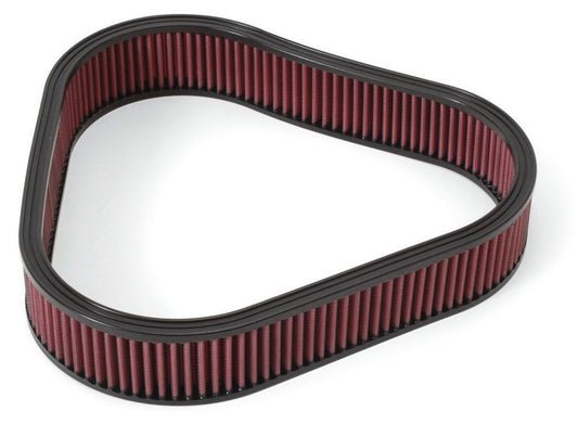 Air Filter Element - Triangle - 13.375 in Length - 14.125 in Width - 2.5 in Tall - Reusable - Red - Each