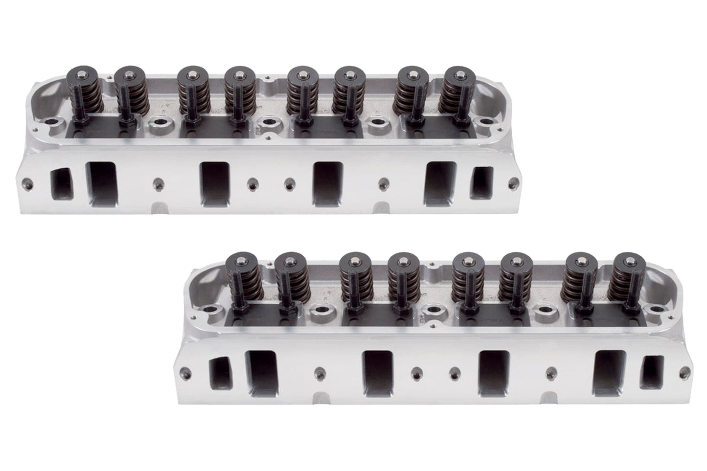 Cylinder Head - E-Street - Assembled - 2.020 / 1.600 in Valve - 170 cc Intake - 60 cc Chamber - 1.460 in Springs - Aluminum - Small Block Ford - Pair
