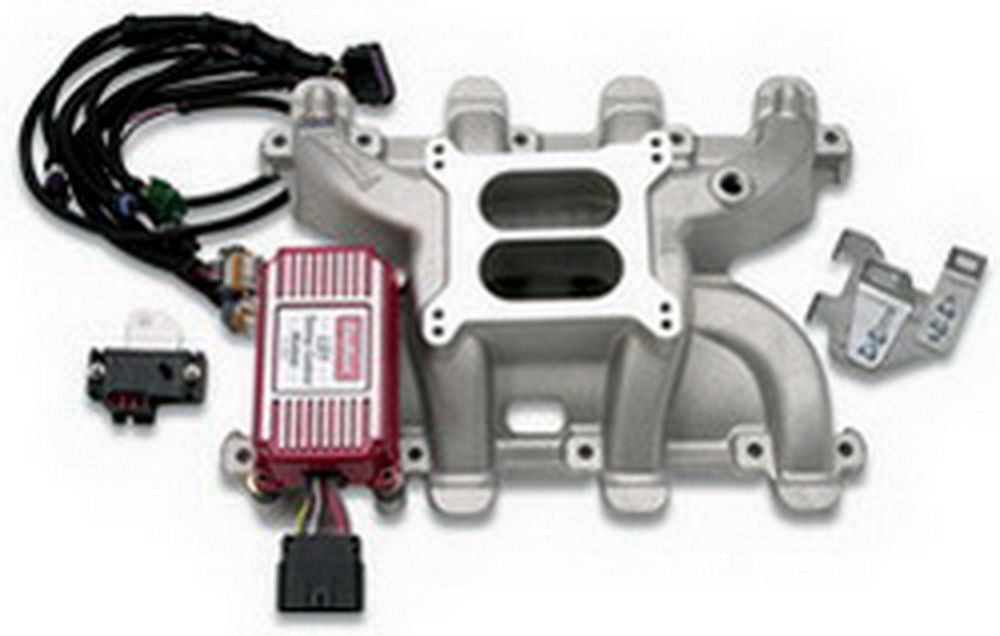 Intake Manifold - Performer RPM LS1 - Square Bore - Dual Plane - Aluminum - Natural - Timing Control - GM LS-Series - Each