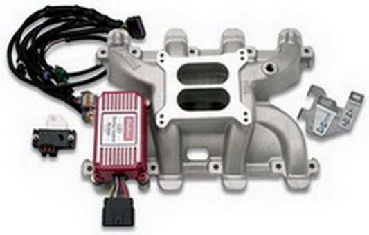 Intake Manifold - Performer RPM LS1 - Square Bore - Dual Plane - Aluminum - Natural - Timing Control - GM LS-Series - Each