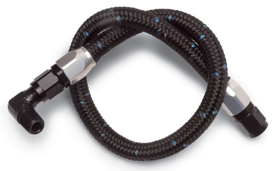 Fuel Supply Hose - Pro Classic - Mechanical Pump to Carburetor - 3/8 in NPT Male Inlet - 6 AN Male Outlet - Black - Each