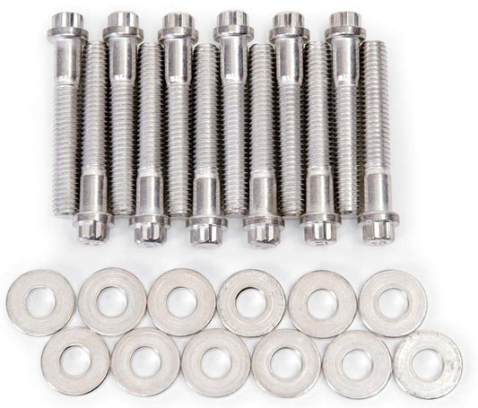 Intake Manifold Bolt Kit - 12 Point Head - Steel - Cadmium - Small Block Ford - Kit