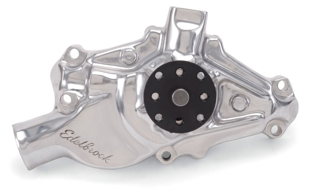 Water Pump - Mechanical - Victor Series - 5/8 in Pilot - Short Design - Aluminum - Polished - Small Block Chevy - Each