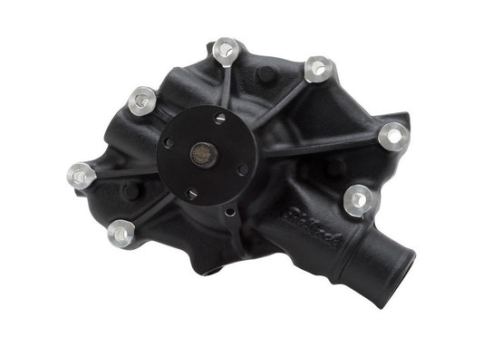 Water Pump - Mechanical - Victor Series - Reverse Rotation - 5/8 in Pilot - Aluminum - Black Powder Coat - Small Block Ford - Each