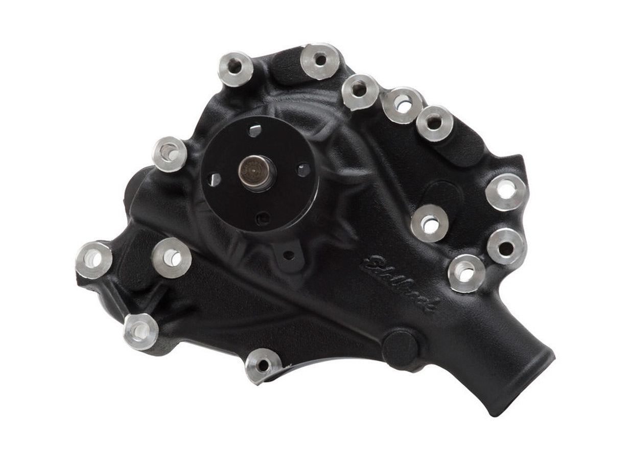 Water Pump - Mechanical - Victor Series - 5/8 in Pilot - Aluminum - Black Powder Coat - Small Block Ford - Each