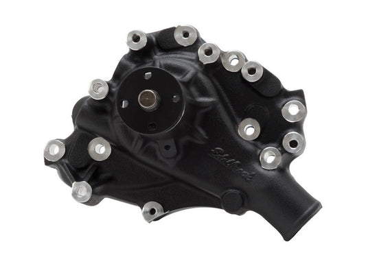 Water Pump - Mechanical - Victor Series - 5/8 in Pilot - Aluminum - Black Powder Coat - Small Block Ford - Each