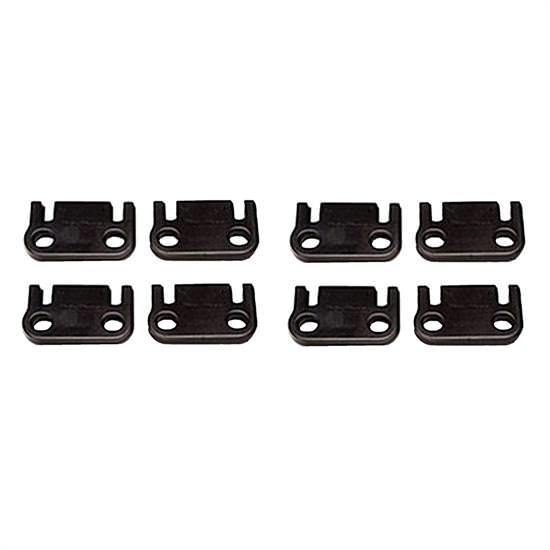 Pushrod Guide Plate - 5/16 in Pushrod - Flat - Steel - Black Oxide - Small Block Ford - Set of 8