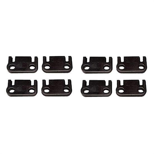 Pushrod Guide Plate - 5/16 in Pushrod - Flat - Steel - Black Oxide - Small Block Ford - Set of 8