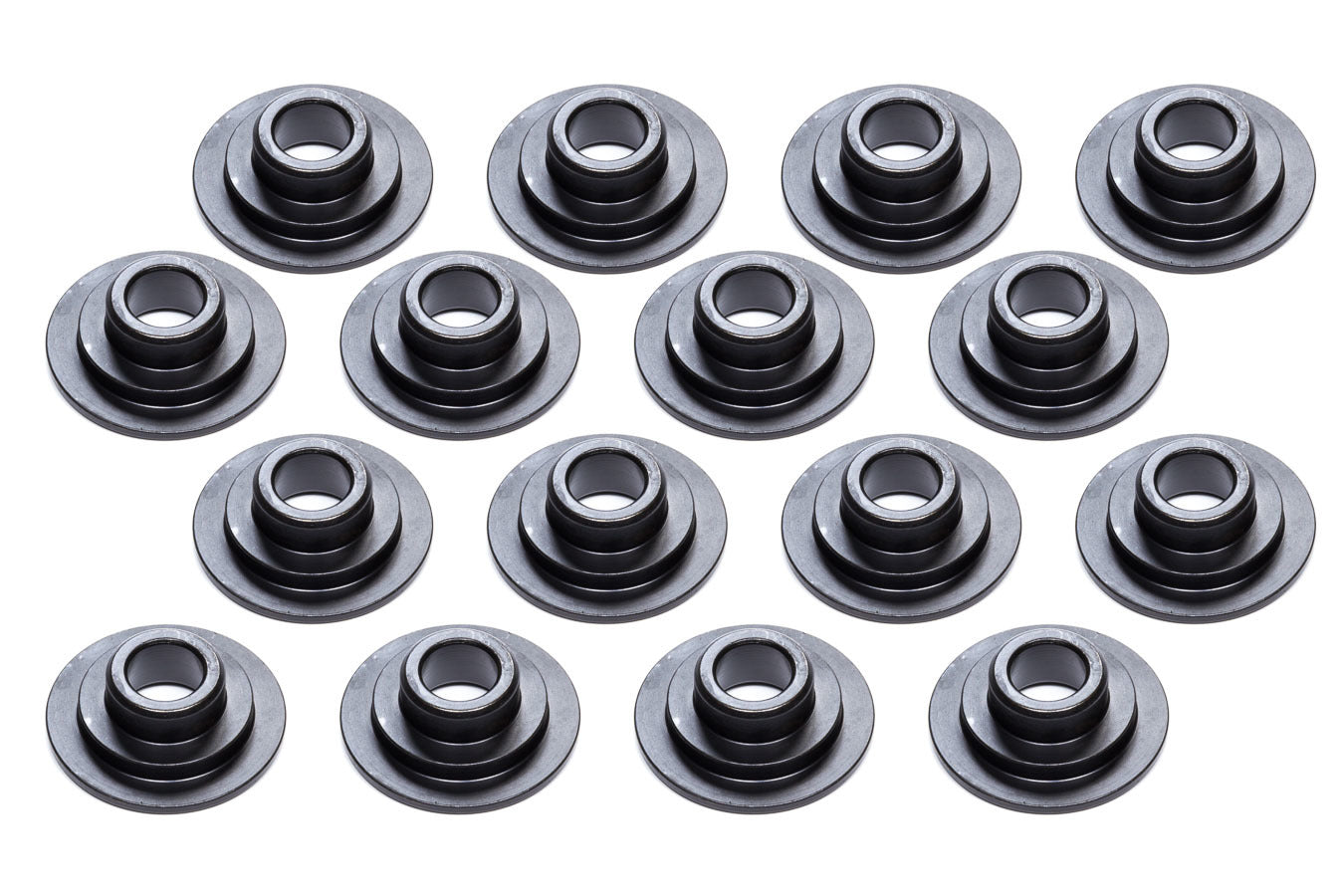 Valve Spring Retainer - 7 Degree - 0.994 in Step - 1.458 in Single Spring - Steel - Set of 16