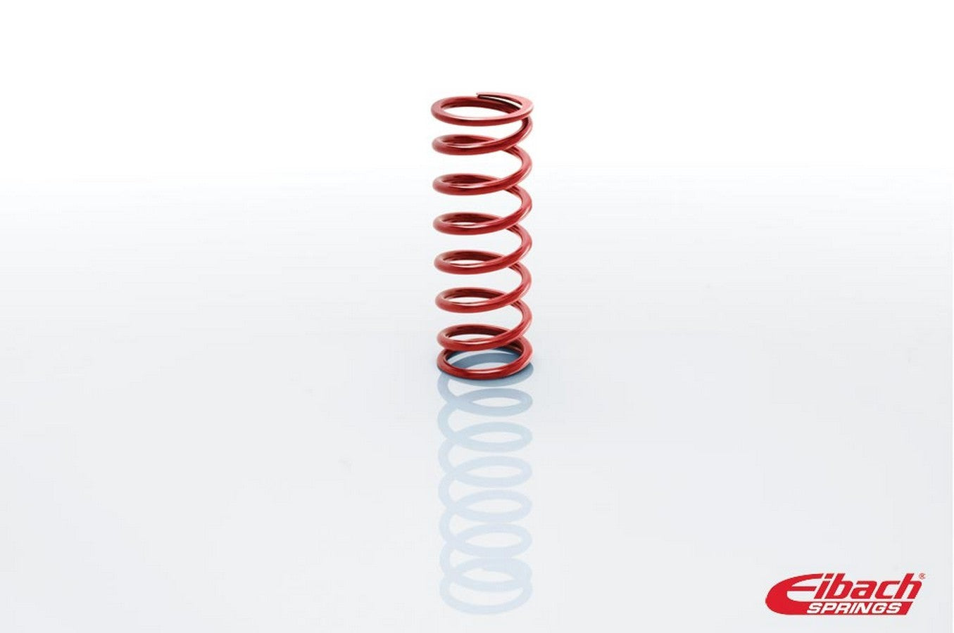 Coil Spring - Coil-Over - 2.25 in ID - 8 in Length - 600 lb/in Spring Rate - Steel - Red Powder Coat - Each