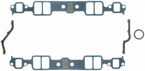 Intake Manifold Gasket - 0.06 in Thick - 1.23 x 1.99 in Rectangular Port - Steel Core Laminate - Small Block Chevy - Kit