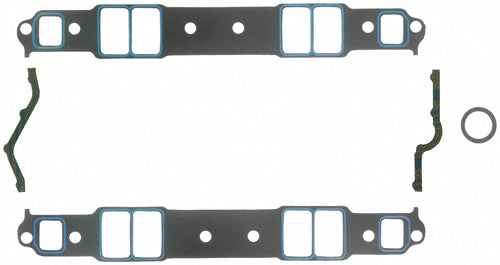 Intake Manifold Gasket - Printoseal - 0.06 in Thick - 1.31 x 2.21 in Rectangular Port - Composite - Small Block Chevy - Kit