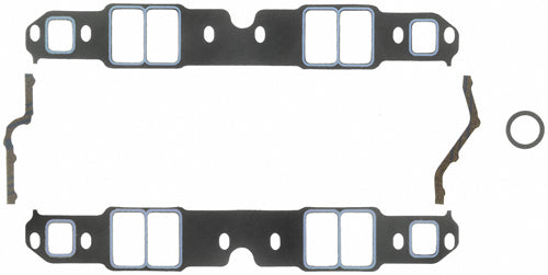 Intake Manifold Gasket - Printoseal - 0.06 in Thick - 1.38 x 2.38 in Rectangular Port - Composite - Small Block Chevy - Kit