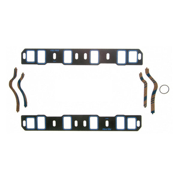 Intake Manifold Gasket - Printoseal - 0.065 in Thick - 1.2 x 2 in Rectangular Port - Steel Core Laminate - Small Block Ford - Kit