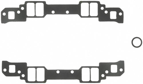 Intake Manifold Gasket - 0.045 in Thick - 1.25 x 2.15 in Rectangular Port - Composite - 18 Degree Heads - Small Block Chevy - Kit