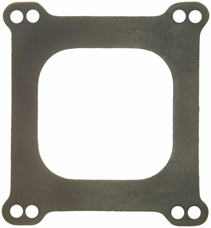 Carburetor Base Plate Gasket - 4-Barrel - Open - 0.063 in Thick - Composite - Square Bore - Each