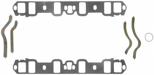 Intake Manifold Gasket - 1.115 x 1.96 in Rectangular Port - Steel Core Laminate - Small Block Ford - Kit