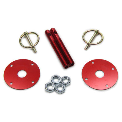 Fivestar Hood Pin Kit, Red, Pair