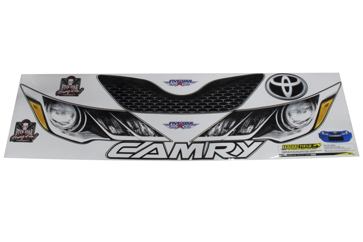 Fivestar Toyota Camry Front Nose Decal Kit