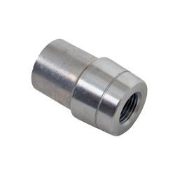 Tube End - Weld-On - Threaded - 1/2-20 in Left Hand Female Thread - 1 in Tube - 0.065 in Tube Wall - Chromoly - Natural - Each