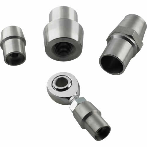 Tube End - Weld-On - Threaded - 1-14 in Right Hand Female Thread - 1-3/4 in Tube - 0120 in Tube Wall - Chromoly - Natural - Each