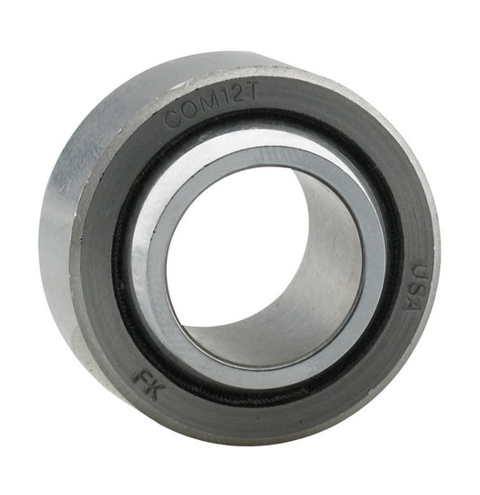 Spherical Bearing - COM-T Series - 0.500 in ID - 1 in OD - 0.500 in Thick - PTFE Lined - Steel - Chrome - Each