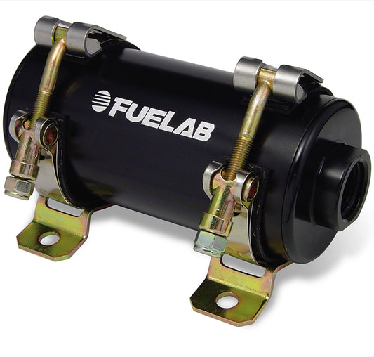 Fuel Pump - Electric - Inline - Brushless - 140 gph - 10 AN Female Inlet / 10 AN Female Outlet - Gas / Diesel / E85 / Methanol - Mounting Hardware Included - Aluminum - Black Anodized - Each