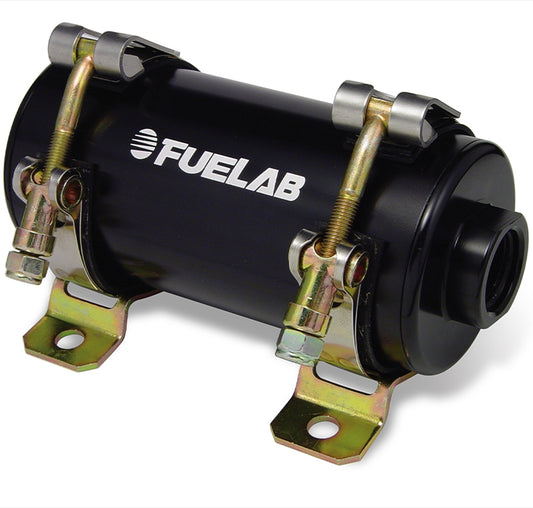 Fuel Pump - Electric - Inline - Brushless - 170 gph - 10 AN Female Inlet / 10 AN Female Outlet - Gas / Diesel / E85 / Methanol - Mounting Hardware Included - Aluminum - Black Anodized - Each