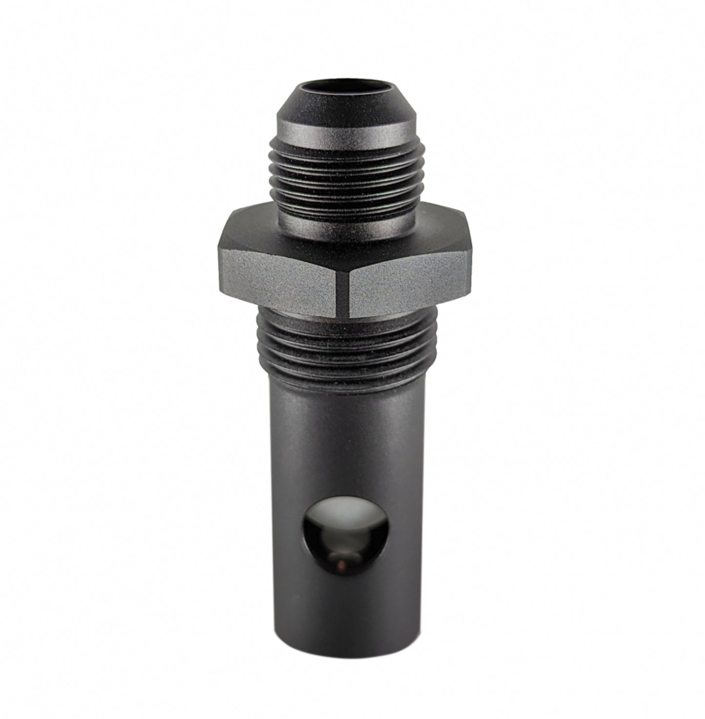 Roll Over Valve - Vent - Internal - Check Valve - 10 AN Male Outlet - Aluminum - Black Anodized - Each