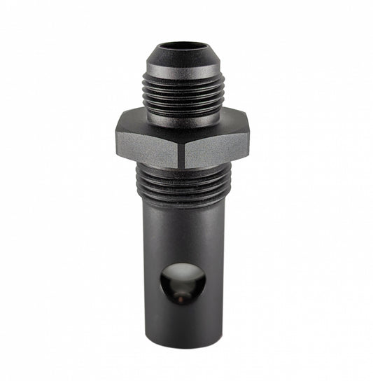 Roll Over Valve - Vent - Internal - Check Valve - 10 AN Male Outlet - Aluminum - Black Anodized - Each