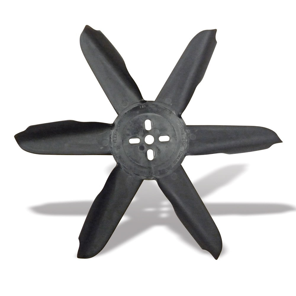 Mechanical Cooling Fan - Nylon Fan - 18 in Fan - 6 Blade - 5/8 in Pilot - Universal Bolt Pattern - Plastic - Black - Each