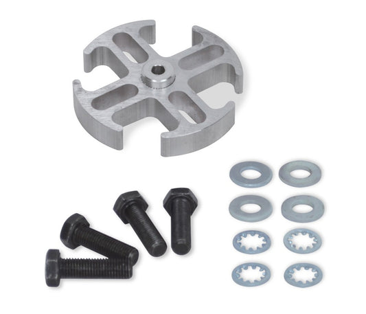 Fan Spacer - 2 in Thick - Hardware Included - Aluminum - Natural - Ford / GM - Each