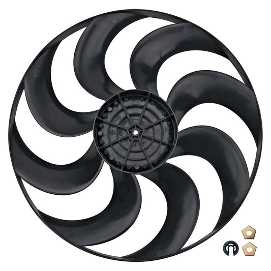 Electric Fan Blade - Replacement - 15 in - Curved Blade - Plastic - Black - Flex-A-Lite Electric Fans - Each