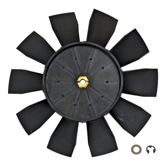 Electric Fan Blade - Replacement - 8-5/8 in - Straight Blade - Plastic - Black - Flex-A-Lite Electric Fans - Each