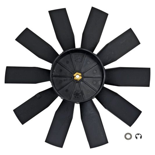 Electric Fan Blade - Replacement - 12 in - Straight Blade - Plastic - Black - Flex-A-Lite Electric Fans - Each