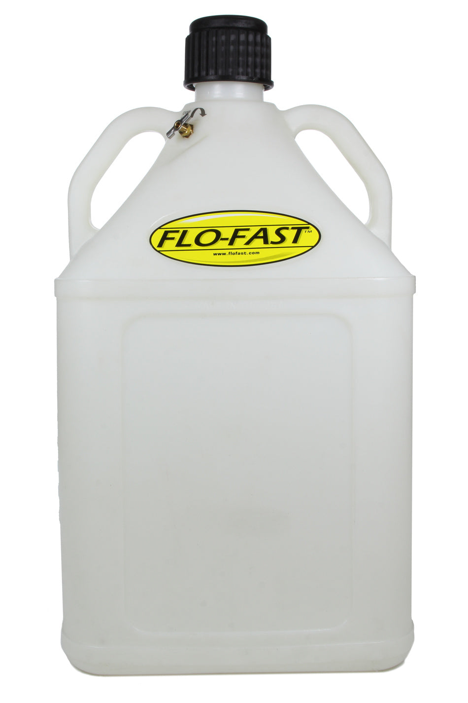 Utility Jug - 15 Gal - 14.5 x 15 x 27 in Tall - O-Ring Seal Cap - Petcock Vent - Square - Plastic - Natural - Each