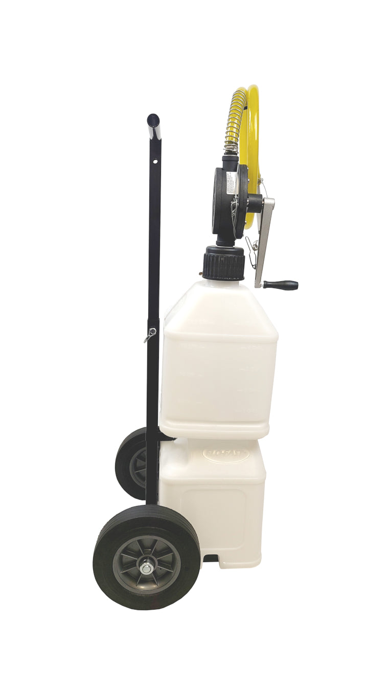 Transfer Pump - Pro Compact - Manual - Hand Crank - Cart / Jug / Pump - Plastic - Natural - Dual 5 gal Jug - Kit