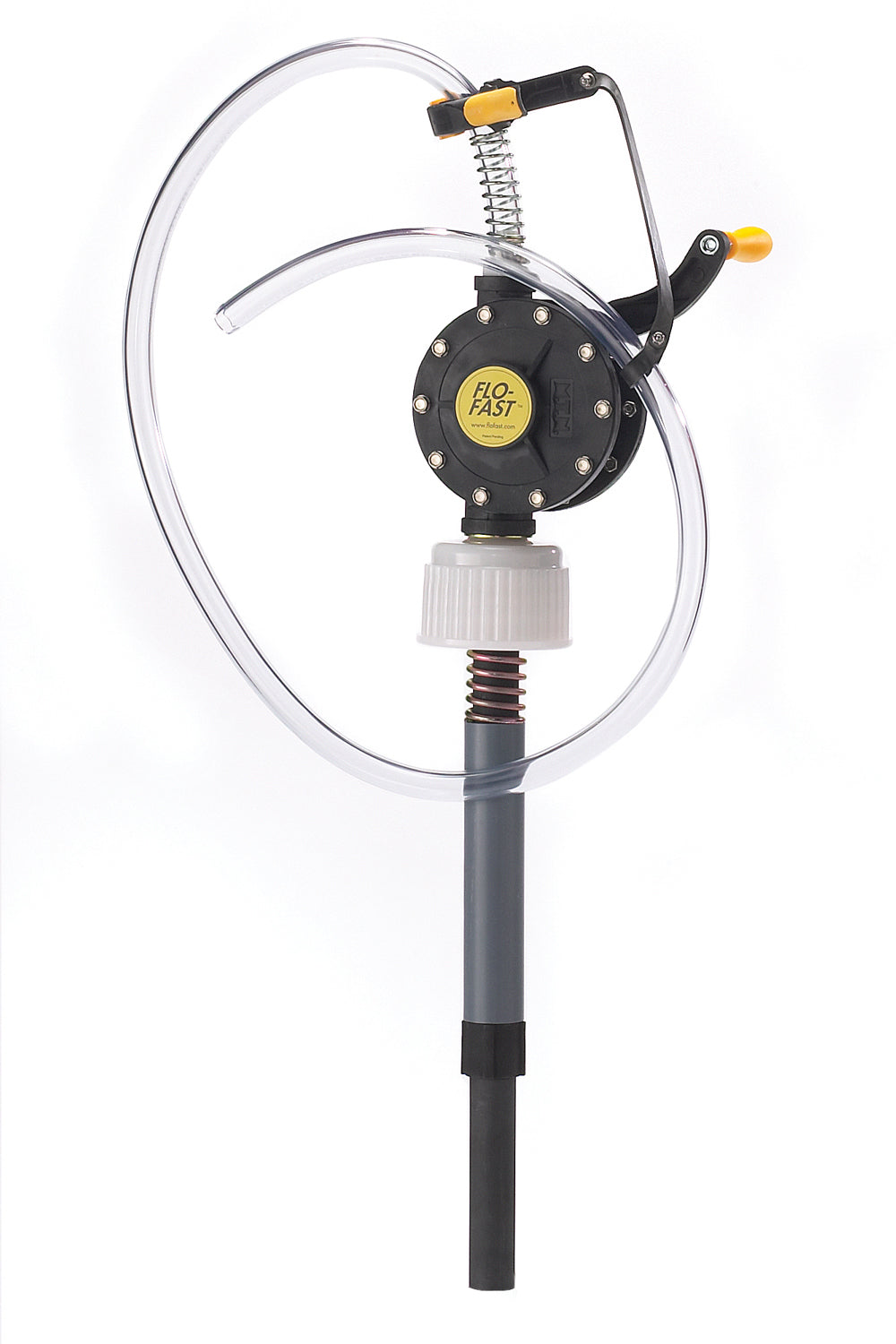 Transfer Pump - Select - Manual - Hand Crank - Plastic - Yellow / Black - 7.5 gal Jugs - Each