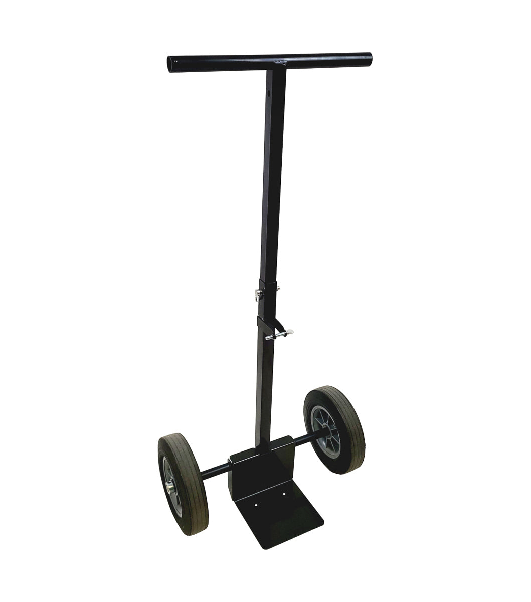 Utility Jug Cart - Telescoping Handle - Folding - Steel - Black Powder Coat - Each