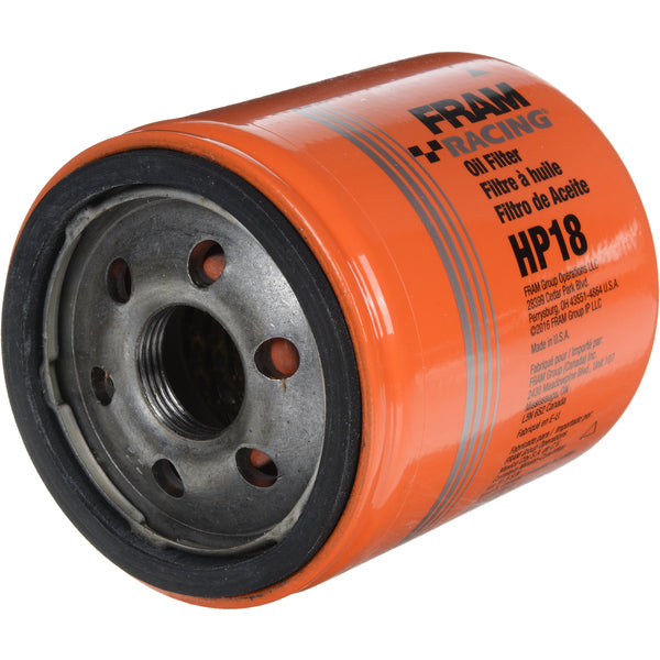 Oil Filter - HP - 3.400 in Tall - 22 mm x 1.50 Thread - Steel - Orange Paint - Various Applications - Each