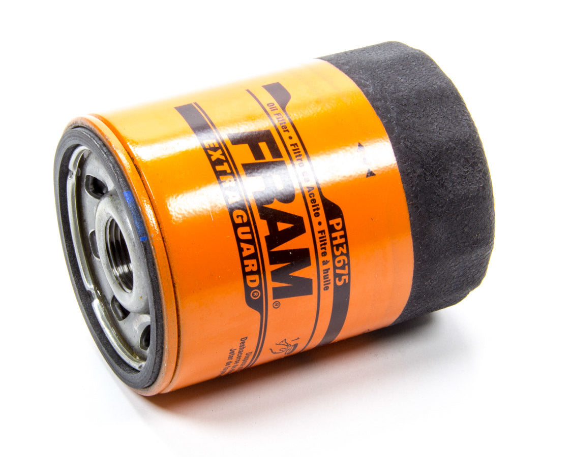 Oil Filter - Extra Guard - Canister - Screw-On - 4.080 in Tall - 13/16-16 in Thread - Steel - Orange Paint - Various Applications - Each