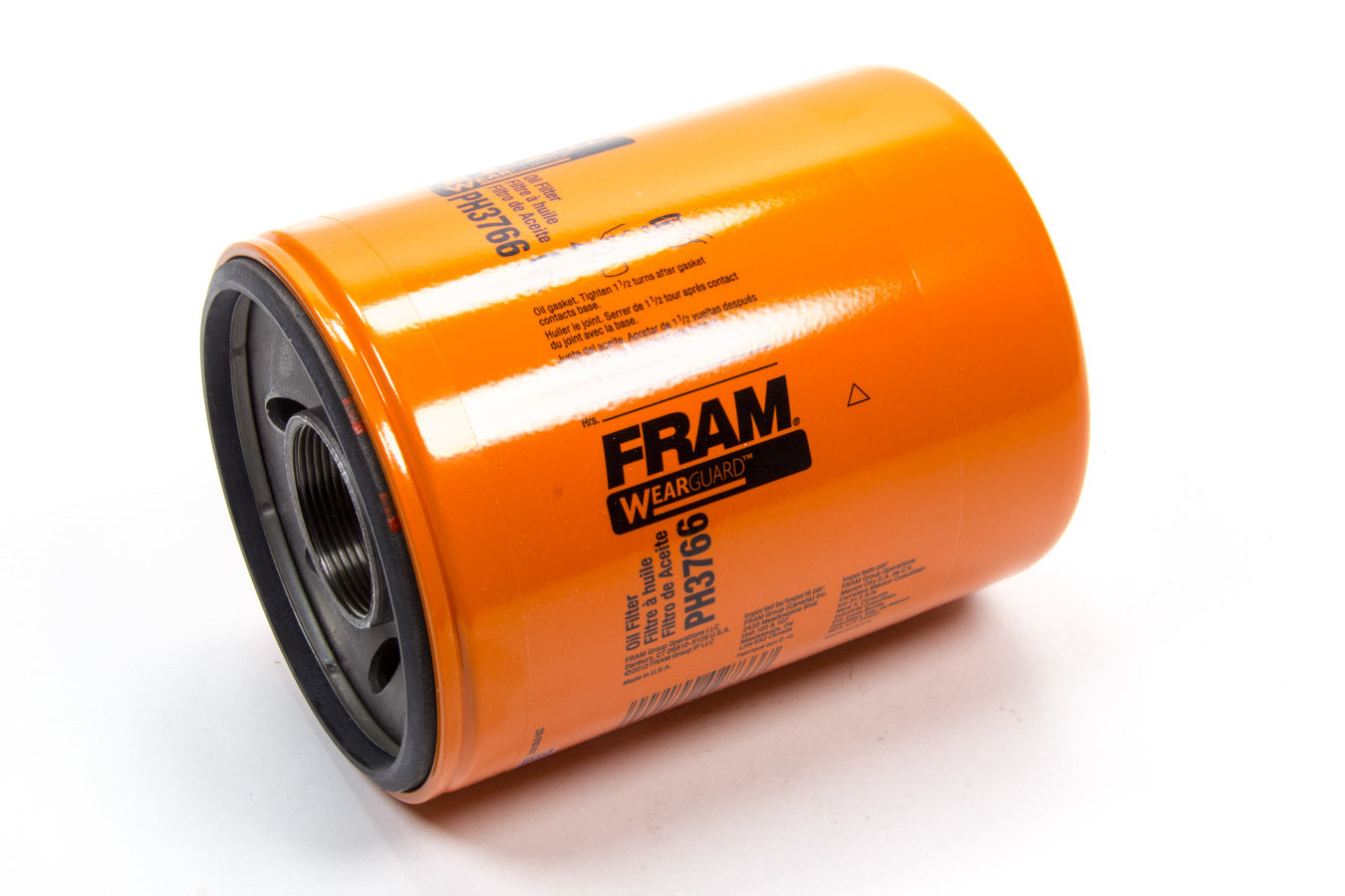 Oil Filter - Wear Guard HD - Canister - Screw-On - 5.570 in Tall - 1-1/2-16 in Thread - Steel - Orange Paint - Various Applications - Each