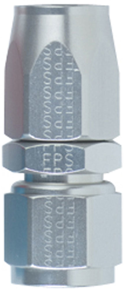 Fitting - Hose End - 3000 Series - Straight - 12 AN Hose to 12 AN Female - Swivel - Aluminum - Clear Anodized - Each