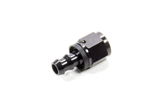 Fitting - Hose End - 8000 Series Push-Lite - Straight - 8 AN Hose Barb to 10 AN Female - Aluminum - Black Anodized - Each