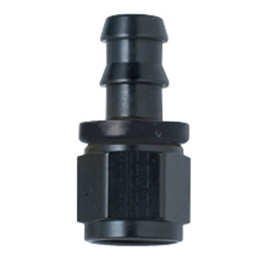 Fitting - Hose End - 8000 Series Push-Lite - Straight - 20 AN Female to 20 AN Hose Barb - Aluminum - Black Anodized - Each