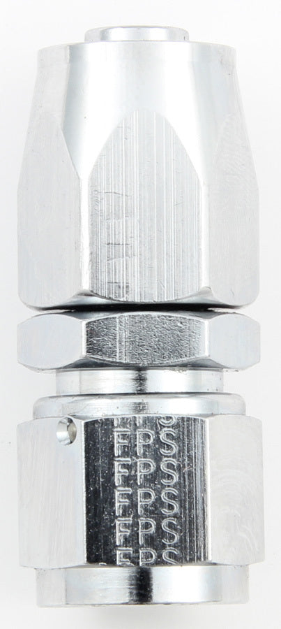 Fitting - Hose End - 2000 Series Pro-Flow - Straight - 6 AN Hose to 6 AN Female - Swivel - Aluminum - Chrome - Each