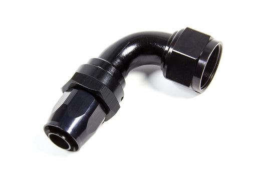 Fitting - Hose End - 2000 Series Pro-Flow - 90 Degree - 12 AN Hose to 16 AN Female - Aluminum - Black Anodized - Each