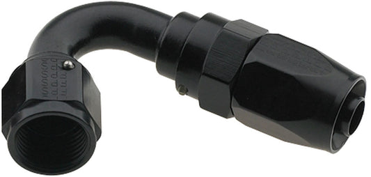 Fitting - Hose End - 2000 Series Pro-Flow - 120 Degree - 16 AN Hose to 16 AN Female - Swivel - Aluminum - Black Anodized - Each
