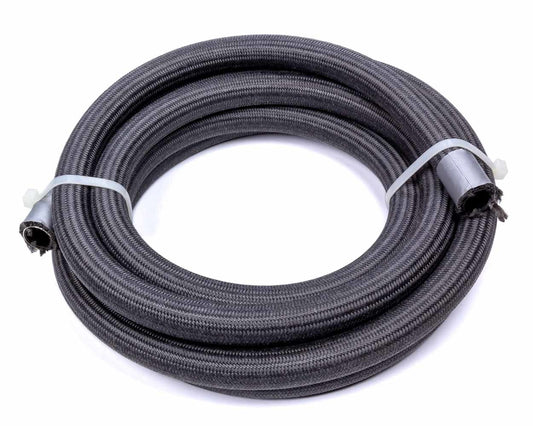 Hose - Race-Rite Pro - 8 AN - 6 ft - Wire Reinforced - Braided Fire Retardant Fabric / PTFE - Black - Each